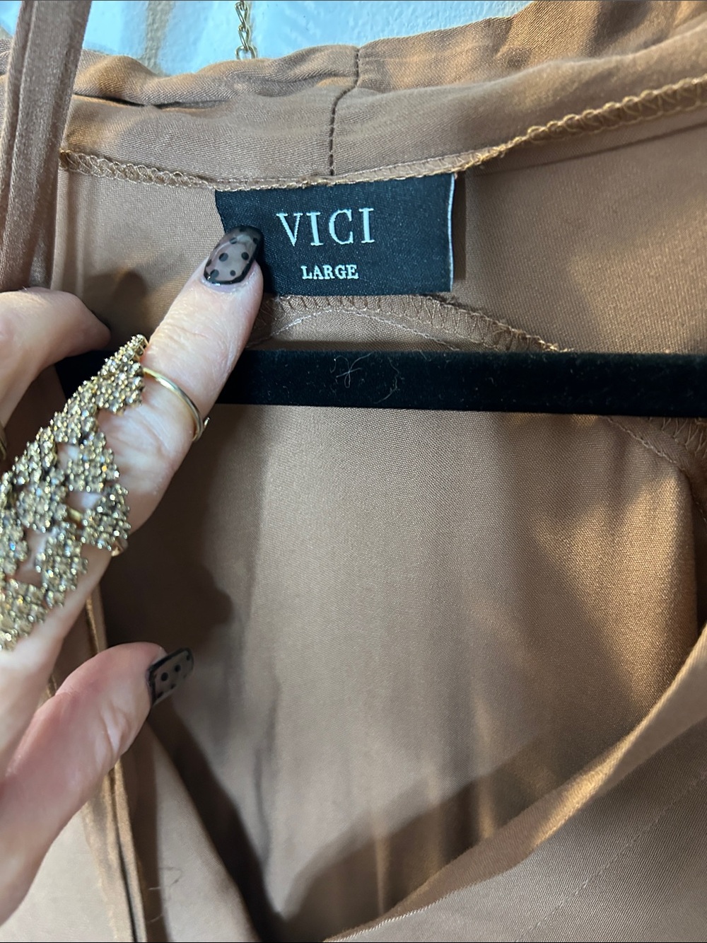 Vici Brown Kimono Tunic Dress - Picture 3 of 5